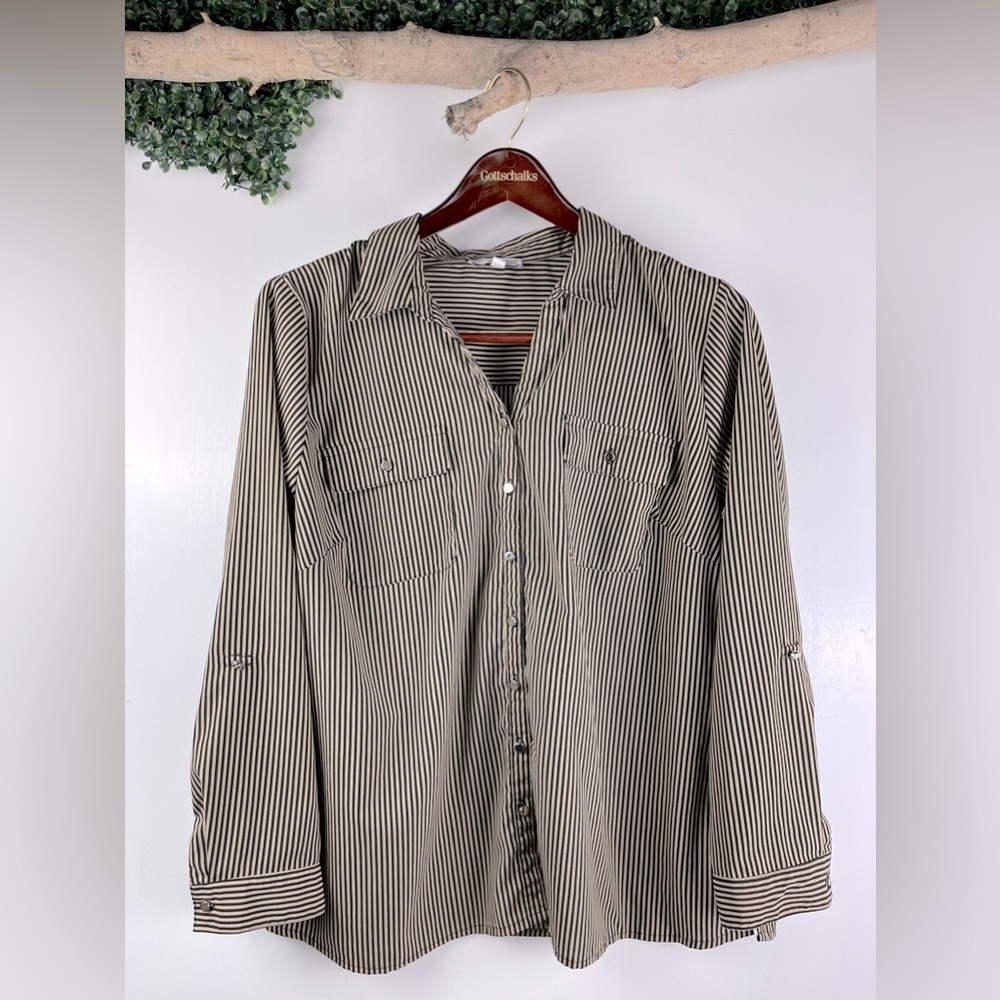 Notations || Stripped Button Down Shirt - image 1